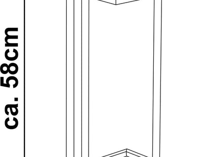 Arti Casa Bijzettafel - Metaal en MDF - 58 x 33 x 33 CM - Nachtkastje - Plantentafel - Laptoptafel - Industriële Uitstraling - Zwart - MBDeals.nl