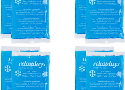 Relaxdays - Coldpack - Herbruikbaar - 9x15cm - Warm en Koud Gebruik - Set van 8