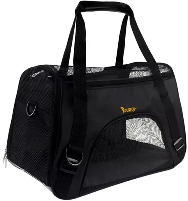 Purlov - Transporter Tas Hond/Kat - Verstevigde Bodem/Zijkanten - Afmetingen 30/25/50 Cm - Max Belasting 8 Kg