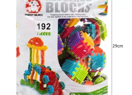 Kruzzel - Constructie Set - Hedgehog Blocks - 192 Stukken - Verschillende Vormen - Multicolor
