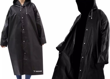 Trizand - Unisex Regenjas - One Size - Met Capuchon - Verstelbare Koordjes