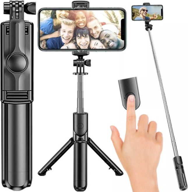 Izoxis - Monopod - 360 Graden Draaibaar - Draadloze Bediening - 2-in-1 Functie