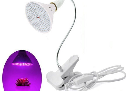 LED Kweeklamp - Bloeilamp Voor Planten - 200 LEDs - E27 Fitting - Met Klemhouder