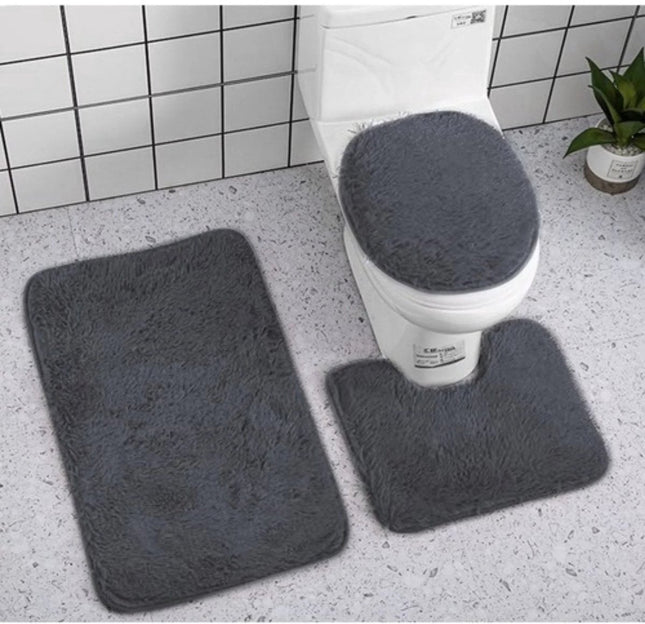 Ruhhy - Badkamer Set - 3 Delig - Antislip - Wasmachine Bestendig