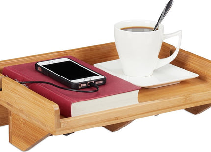 Relaxdays - Hangend Nacktkastje - Bamboe - 32,5x27cm - Inclusief Klemmen