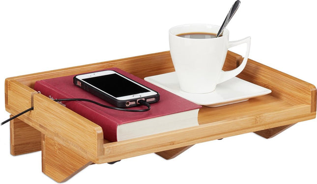 Relaxdays - Hangend Nacktkastje - Bamboe - 32,5x27cm - Inclusief Klemmen