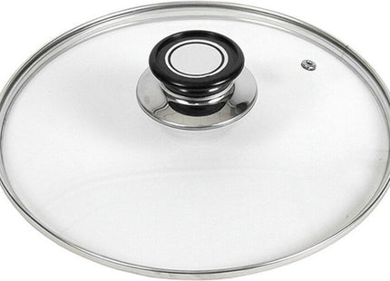 Gerimport - Universele Pannendeksel - 28 Cm - Glas - Met Stoomgaatje