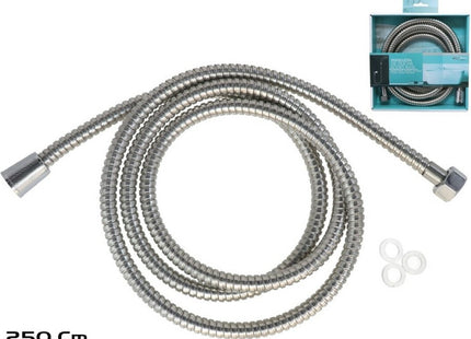 Gerimport - Doucheslang - 250 Cm - Metaal - Eenvoudig te Monteren