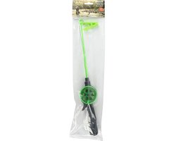 Benson krabhengel voor kinderen met nylon lijn, zwart-groen, 40 cm