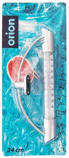Orion buitenthermometer analoog van roestvrij staal voor aan de muur, 24 cm