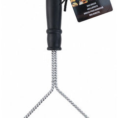 Alpina BBQ borstel met brede kop en kunststof handvat, 17 x 30 cm zwart