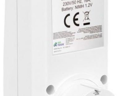 Ruhhy tijdschakelaar digitaal met weekprogramma en display 16A 230V wit