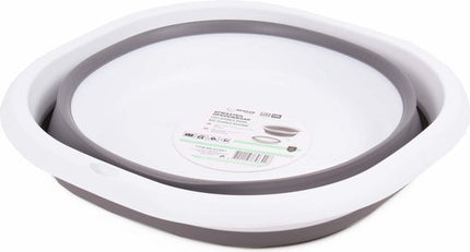 Benson afwasteil opvouwbaar 10 liter, rond, diameter 36 cm, grijs