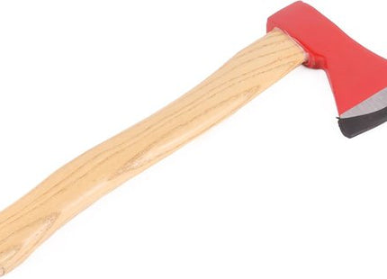 Benson handbijl met wigvormig blad en houten steel, 600 gram, rood