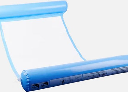 Waterhangmat opblaasbaar met hoofdsteun, donkerblauw 128 x 80 cm