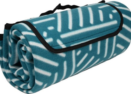 Benson picknickkleed waterdicht en opvouwbaar 150 x 130 cm blauw gestreept