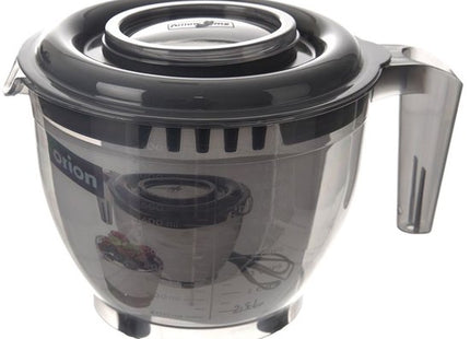 Orion keuken mengkom 2,5 liter met deksel, schenktuit en antislipvoetjes, grijs