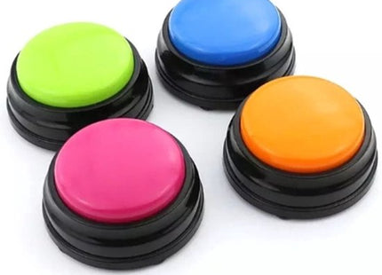 Dog buttons set van 4 opneembare drukknoppen voor hond en kat