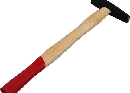 Benson bankhamer 100 gram met houten steel en zwart gelakte kop, 25,5 cm