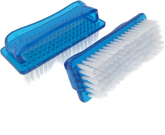 Benson nagelborstel met stevige haren en plastic handvat 8 cm, 2 stuks