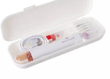 Draadloze nagelfrees voor manicure en pedicure met 6 frezen en opbergcase, wit