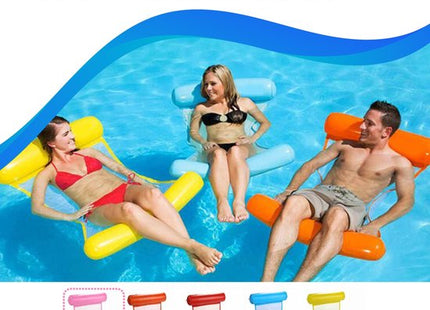 Waterhangmat roze opblaasbaar met draagvermogen tot 100 kg, 110 x 76 cm