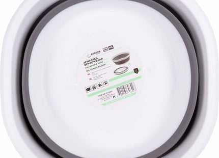 Benson afwasteil opvouwbaar 10 liter, rond, diameter 36 cm, grijs