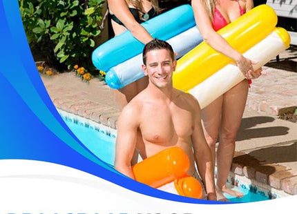 Waterhangmat roze opblaasbaar met draagvermogen tot 100 kg, 110 x 76 cm