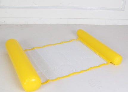 Waterhangmat opblaasbaar geel voor volwassenen en kinderen, 110 x 80 cm
