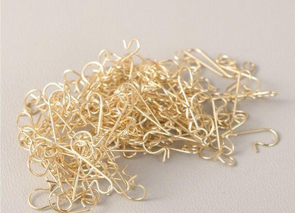 Kerstbalhaakjes goud van metaal, 150 stuks, ca. 3,5 cm lang