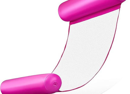 Waterhangmat roze opblaasbaar met draagvermogen tot 100 kg, 110 x 76 cm