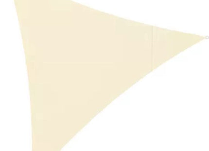 Schaduwdoek driehoek 3x3x3 m waterdicht met UV-bescherming, beige