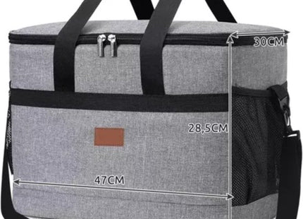 Trizand koeltas 20 liter waterdicht met 2 koelelementen grijs