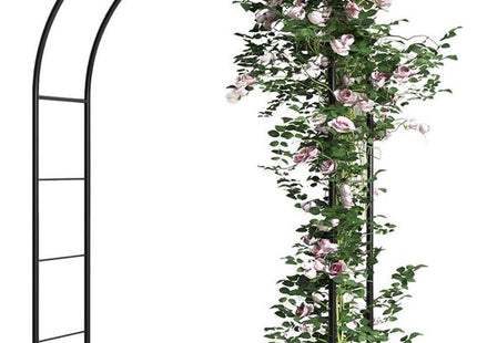 Vilde rozenboog metaal donkergroen 145 x 235 cm voor klimplanten