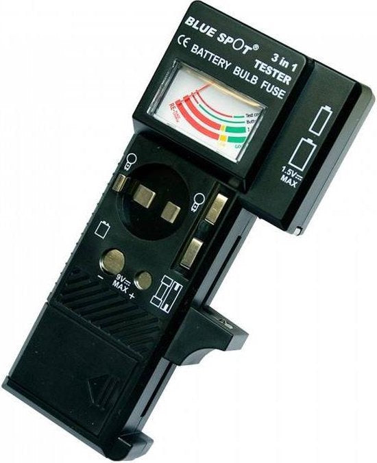 Benson batterijtester universeel voor batterijen, zekeringen en lampen