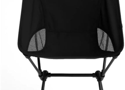 Trizand opvouwbare campingstoel zwart tot 120 kg met transporthoes