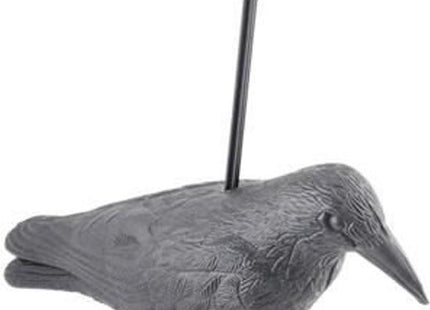 Ruhhy vogelverschrikker kraai zwart 38 cm met ophanghaak voor tuin en balkon