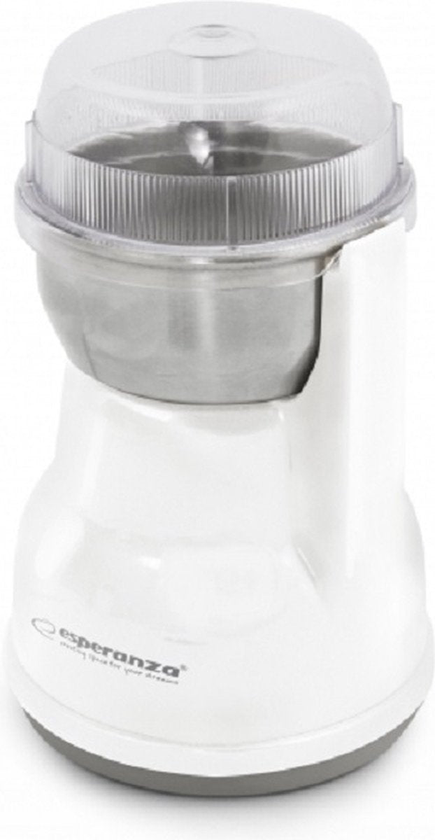 Esperanza - Koffiemolen - 180ml Inhoud - RVS Messen - Elektrisch - Wit