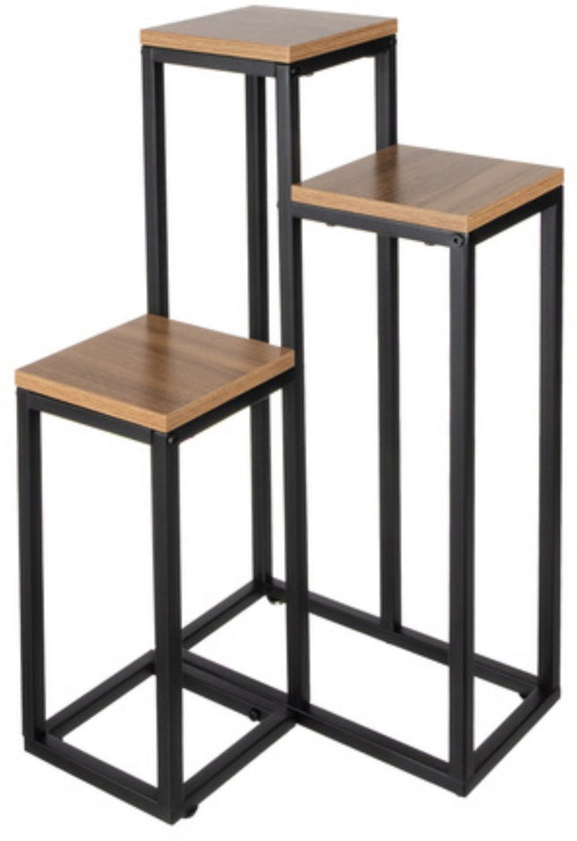 Ruhhy - Plantenstandaard - 3 Laags - Compact Formaat - Modern Minimalistisch Design