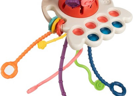 Ruhhy - Sensorische 6 In1 Bijtring - Multifunctioneel - Educatief - 26x11.5x13.5cm