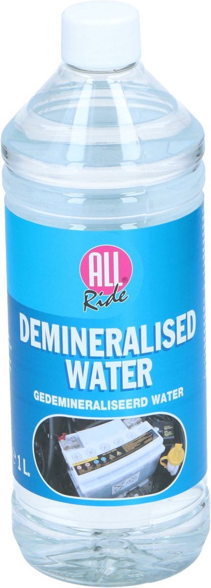 All Ride - Gedestilleerd Water - Stoomstrijkijzers - Ruitenwisservloeistof - Accuwater - 1 Liter - MBDeals.nl