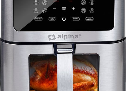 Alpina - Airfryer XXL – 8 Liter Inhoud - Digitaal Display - Temperatuurbereik van 80 tot 200 Graden - MBDeals.nl