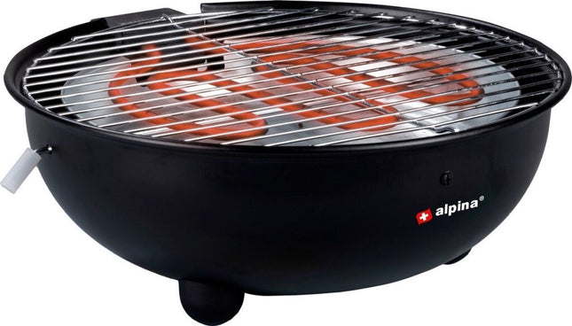 Alpina - Elektrische BBQ - Rookvrij - 1250 Watt - Geschikt voor binnenshuis - MBDeals.nl