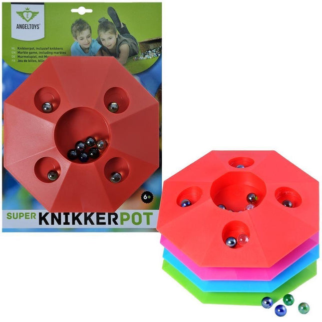 AngelToys Knikkerpot - Inclusief Knikkers - Onbreekbaar Materiaal - Multicolor - MBDeals.nl