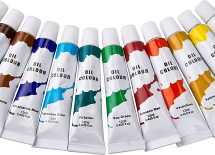 Artist & Co - Olieverf - 12 Stuks - Diverse Kleuren - 12 ml per Tube - MBDeals.nl