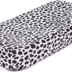 Bagagedrager kussen wit met zwarte stippen 32 x 15 x 5 cm inclusief tie-wraps - MBDeals.nl