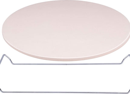 BBQ Collection - Ovensteen - Doorsnee 33cm - Inclusief Metalen Houder - Geen Bakpapier Meer Nodig - MBDeals.nl