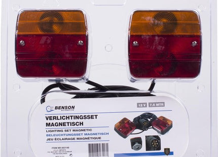 Benson aanhangerlampen 12 volt met magneet en 7,5 m kabel (2 stuks) - foto 2