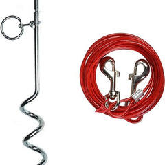 Benson - Aanlegspiraal met Kabel – 4 Meter – Voor Tuin, Camping en Strand – Metaal - MBDeals.nl