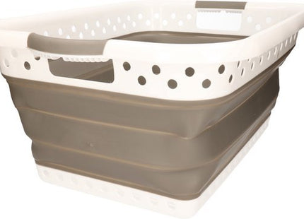 Benson afwasteil opvouwbaar grijs 39 liter, 61 x 44 x 26 cm met handvaten - MBDeals.nl